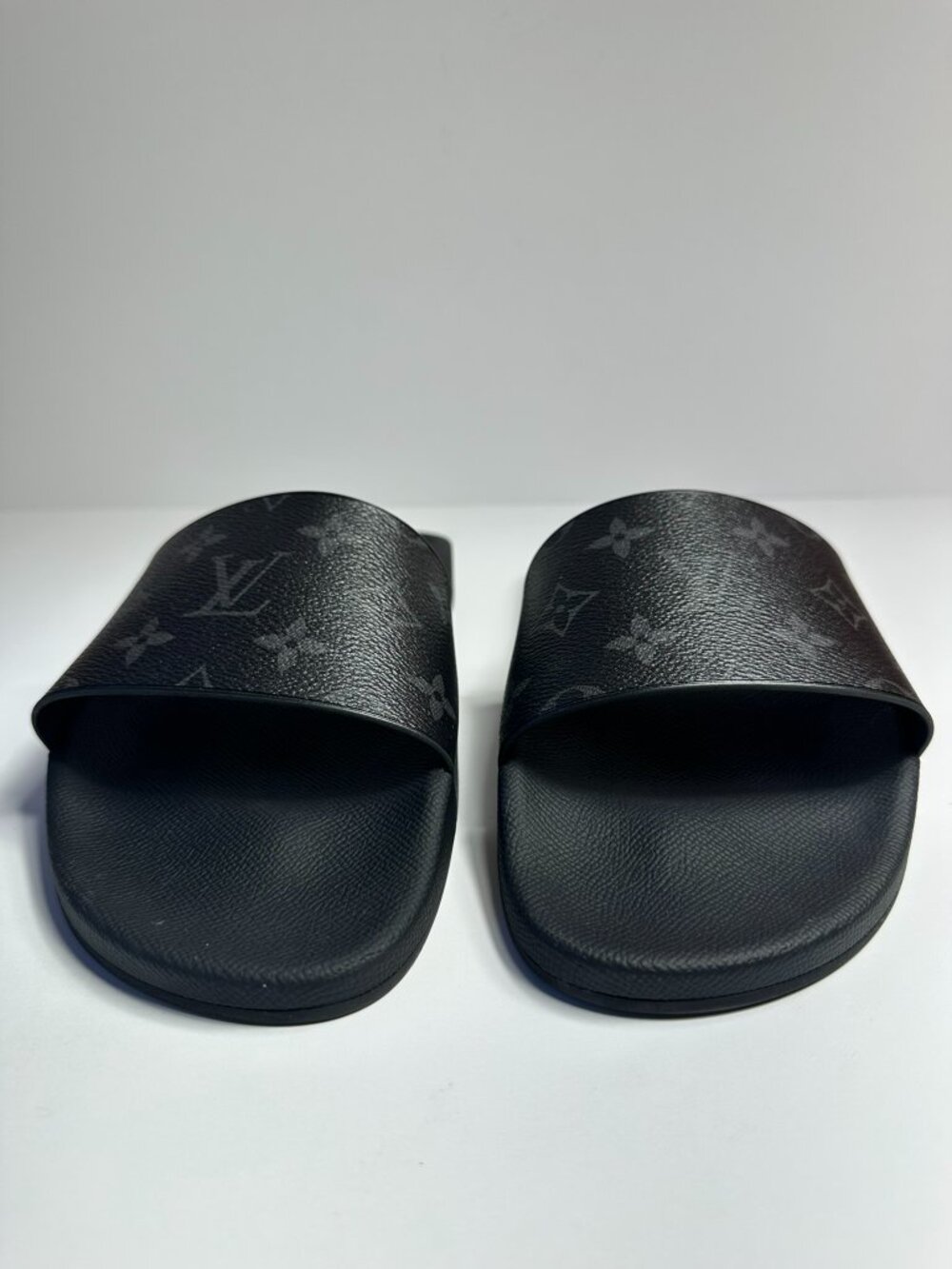 LOUIS VUITTON Waterfront Mule Slides in Monogram Eclipse - Picture 2 of 7